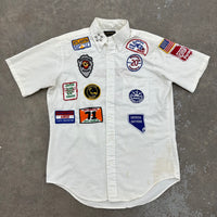 1970’s Patched Georgia Jaycees Button Down Shirt Large