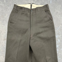 1940’s WWII Era Whipcord Dress Pants 30” Waist
