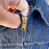 1940’s Tuf Nut Cotton Flannel Lined 2 Pocket Denim Jacket