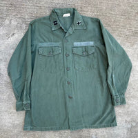 1960’s Vietnam War Chaplain Patched Fatigue Shirt Large