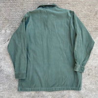 1960’s Vietnam War Chaplain Patched Fatigue Shirt Large