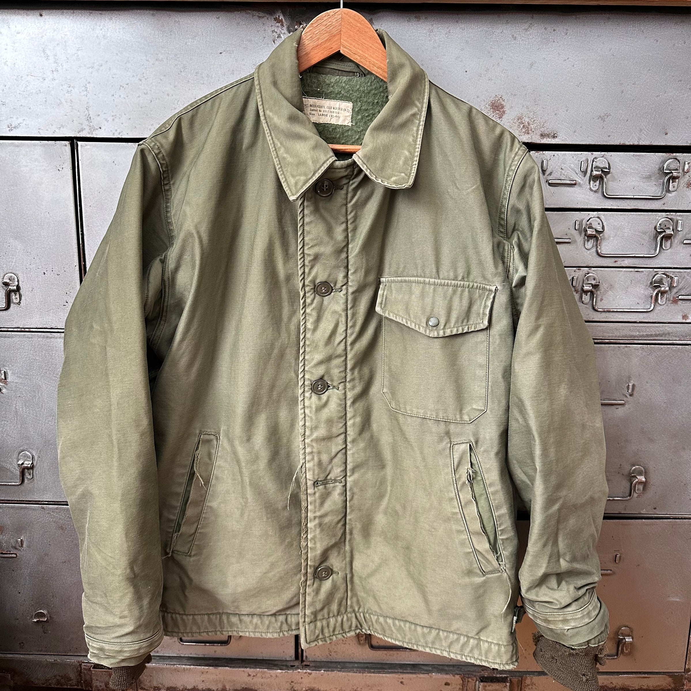 1960’s First Pattern Stenciled A-2 Deck Jacket Large