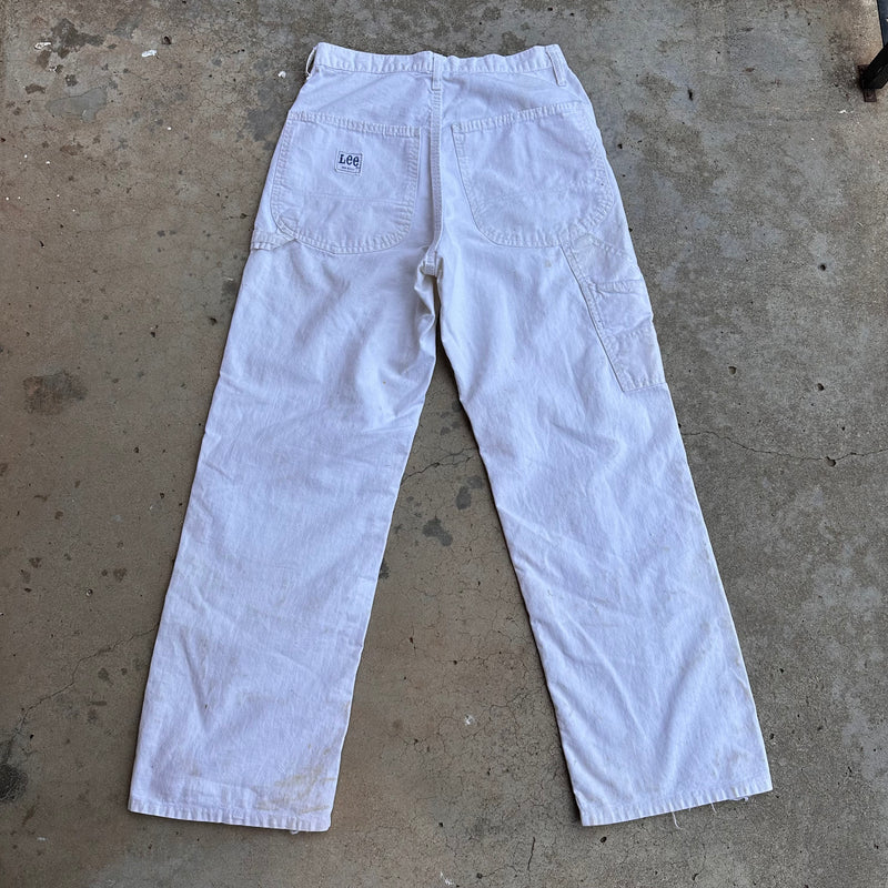 1960’s/70’s Lee White Carpenter Pants 28” x 28”