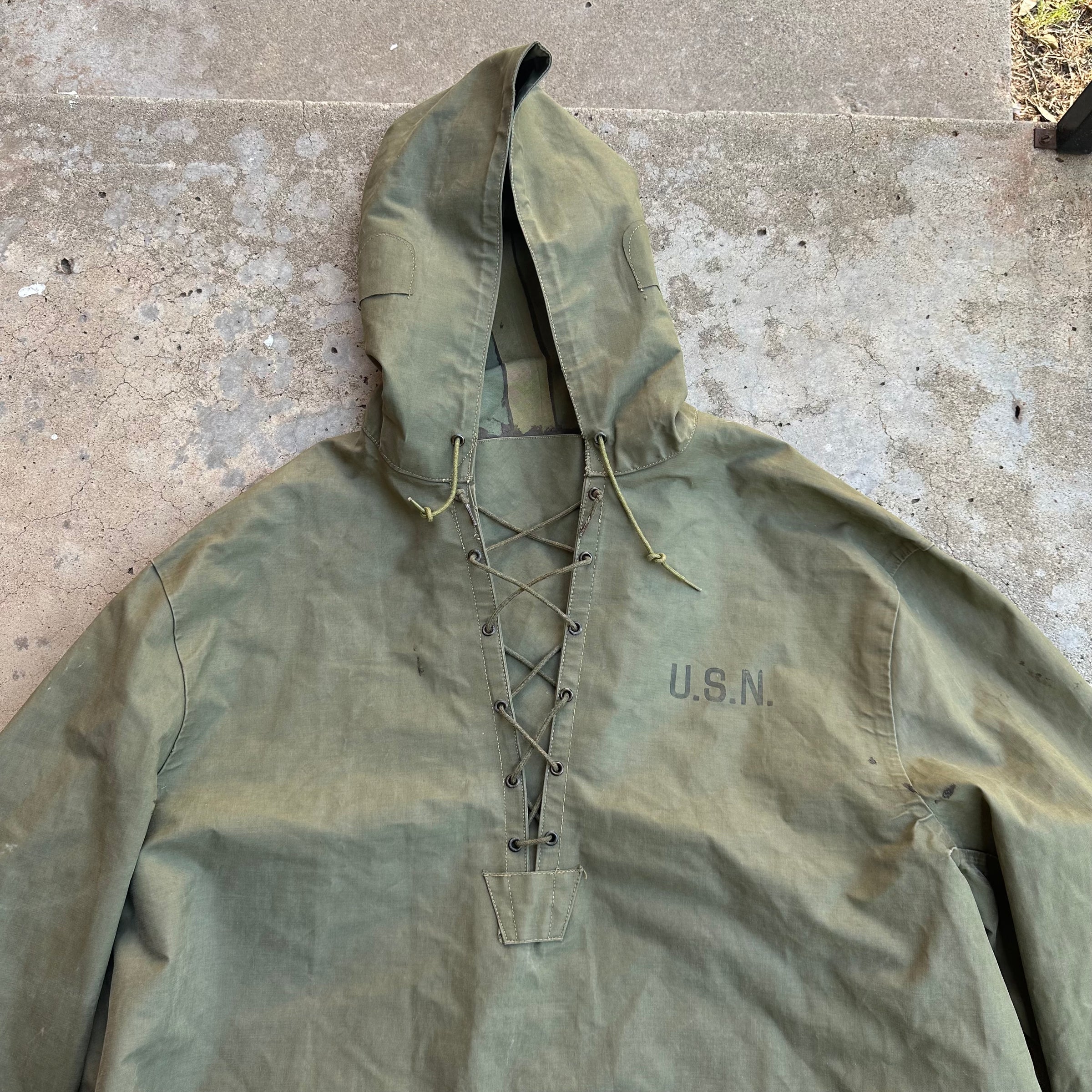 1940’s WWII USN Wet Weather Parka Large