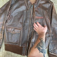 1940’s WWII Named A-2 Leather Flight Jacket