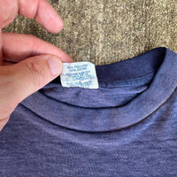 1980’s Paper Thin Navy Adidas T-Shirt Large