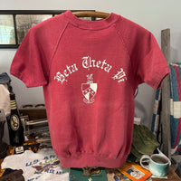 1960’s Beta Theta Pi Short Sleeve Sweatshirt Small