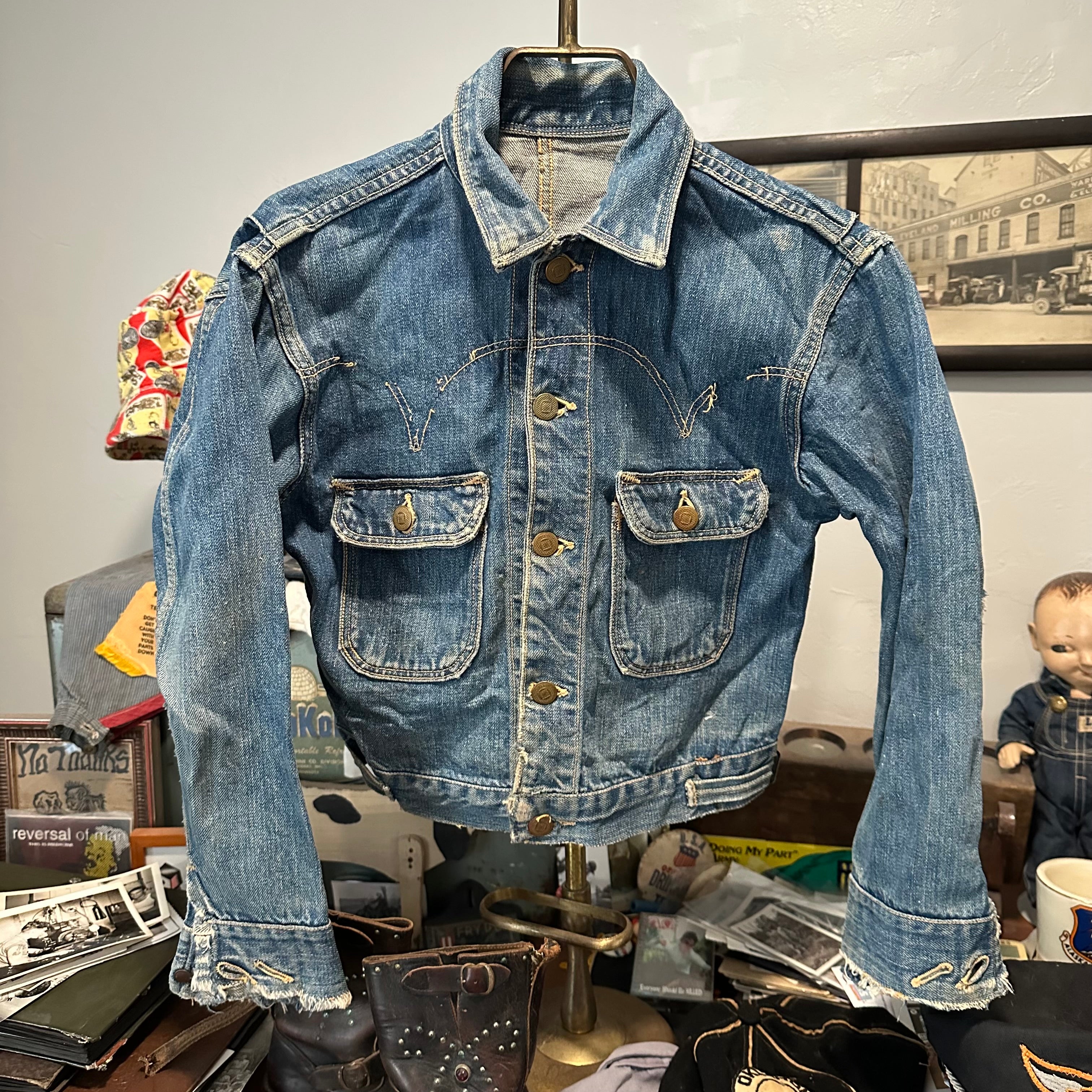 1950's Key Imperial 2 Pocket Western Style Denim Jacket – Little
