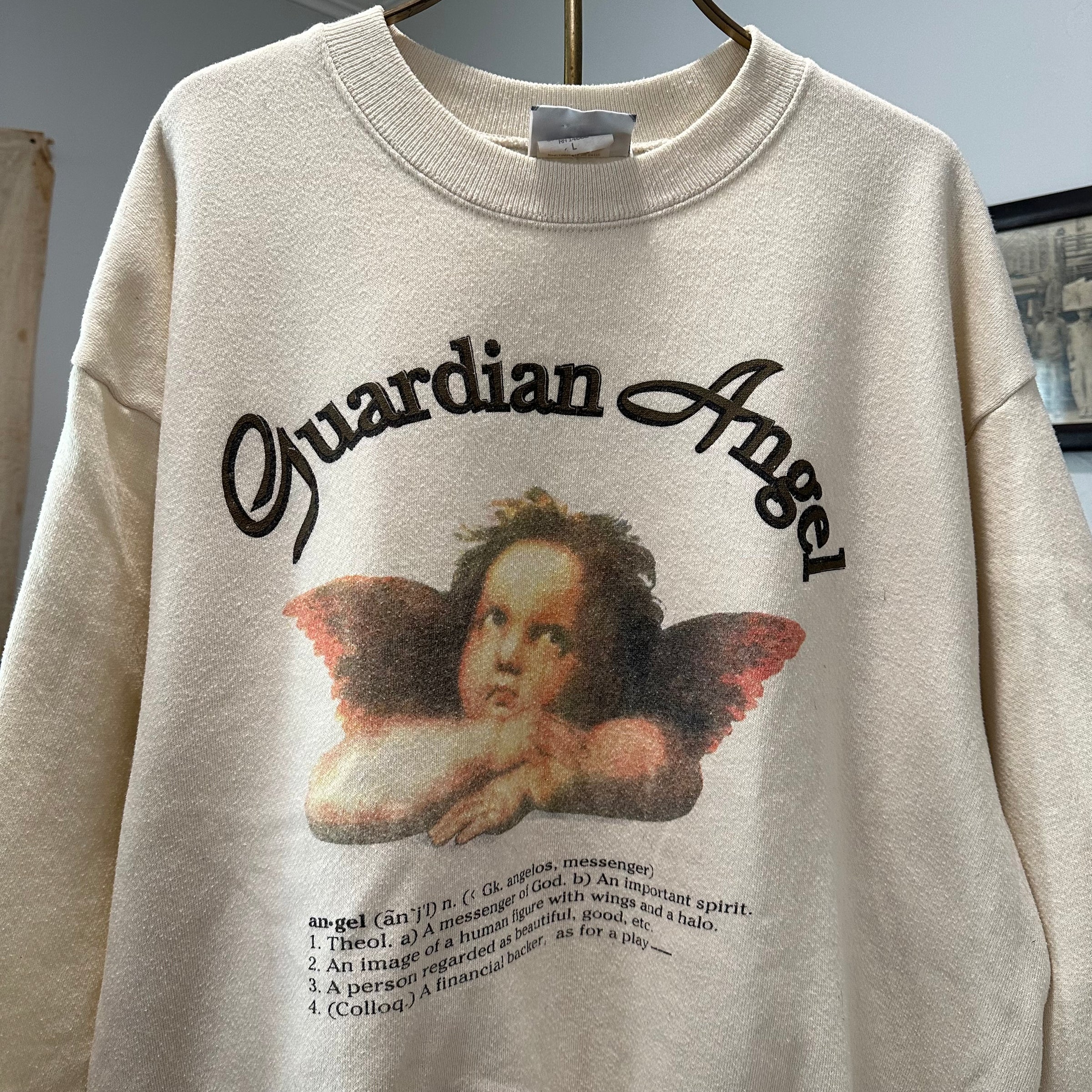 1980’s/90’s Guardian Angel Crewneck Sweatshirt Large