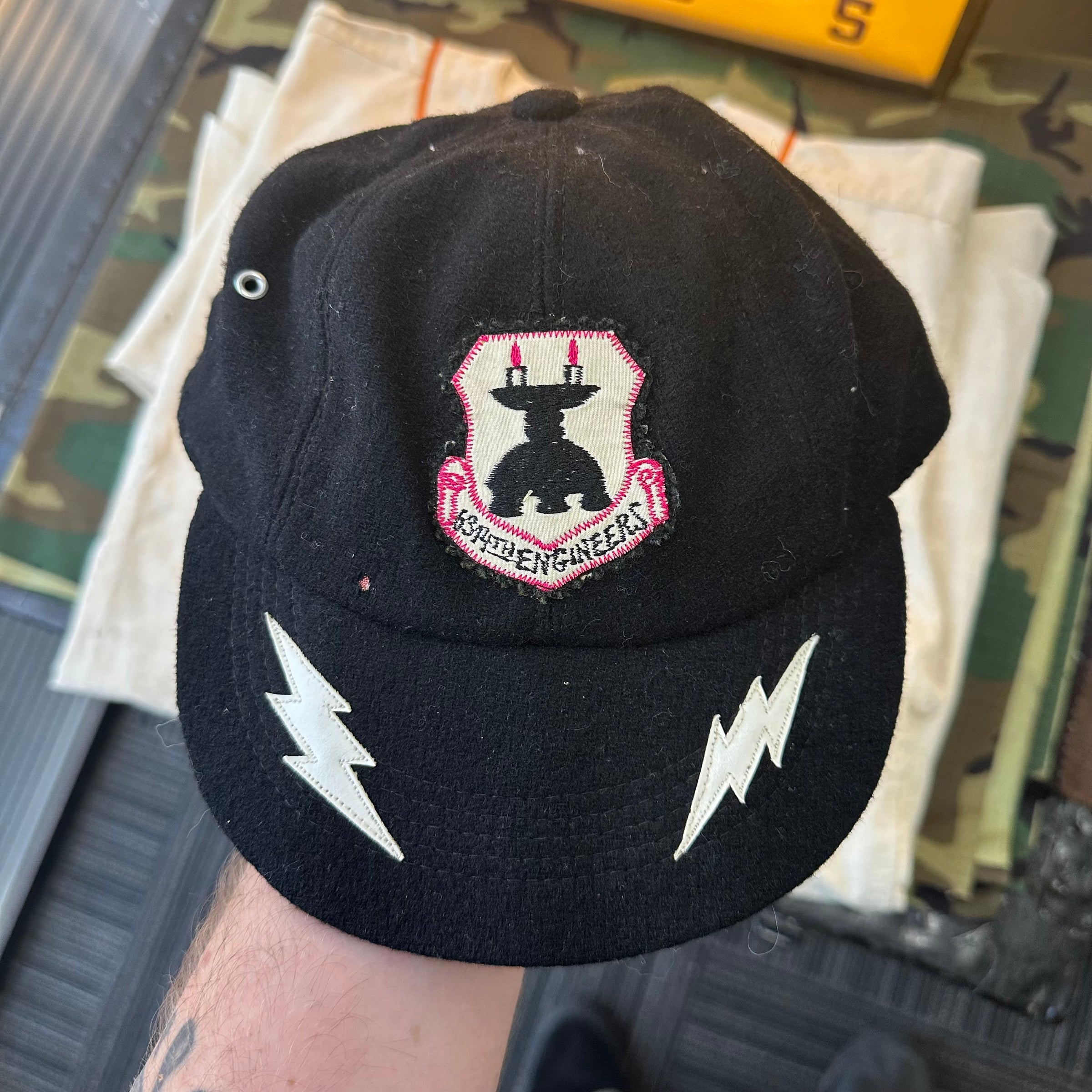 1950’s/60’s USAF 6314th Civil Engineering Squadron Souvenir Hat Size 6 3/4