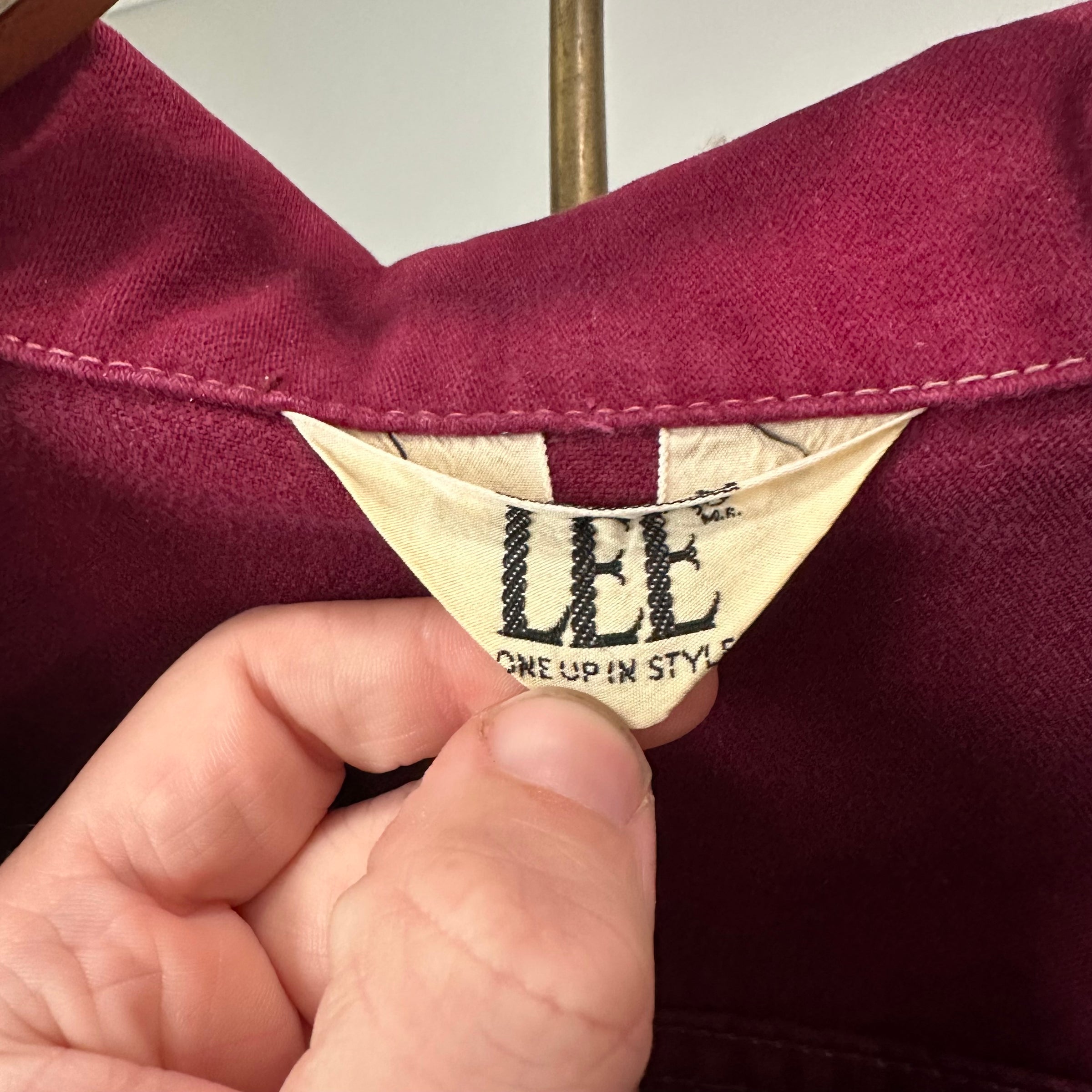 1970’s Burgundy Lee Moleskin Jacket