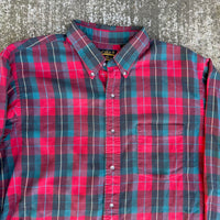 1990’s Eddie Bauer Plaid Cotton Flannel Shirt Large