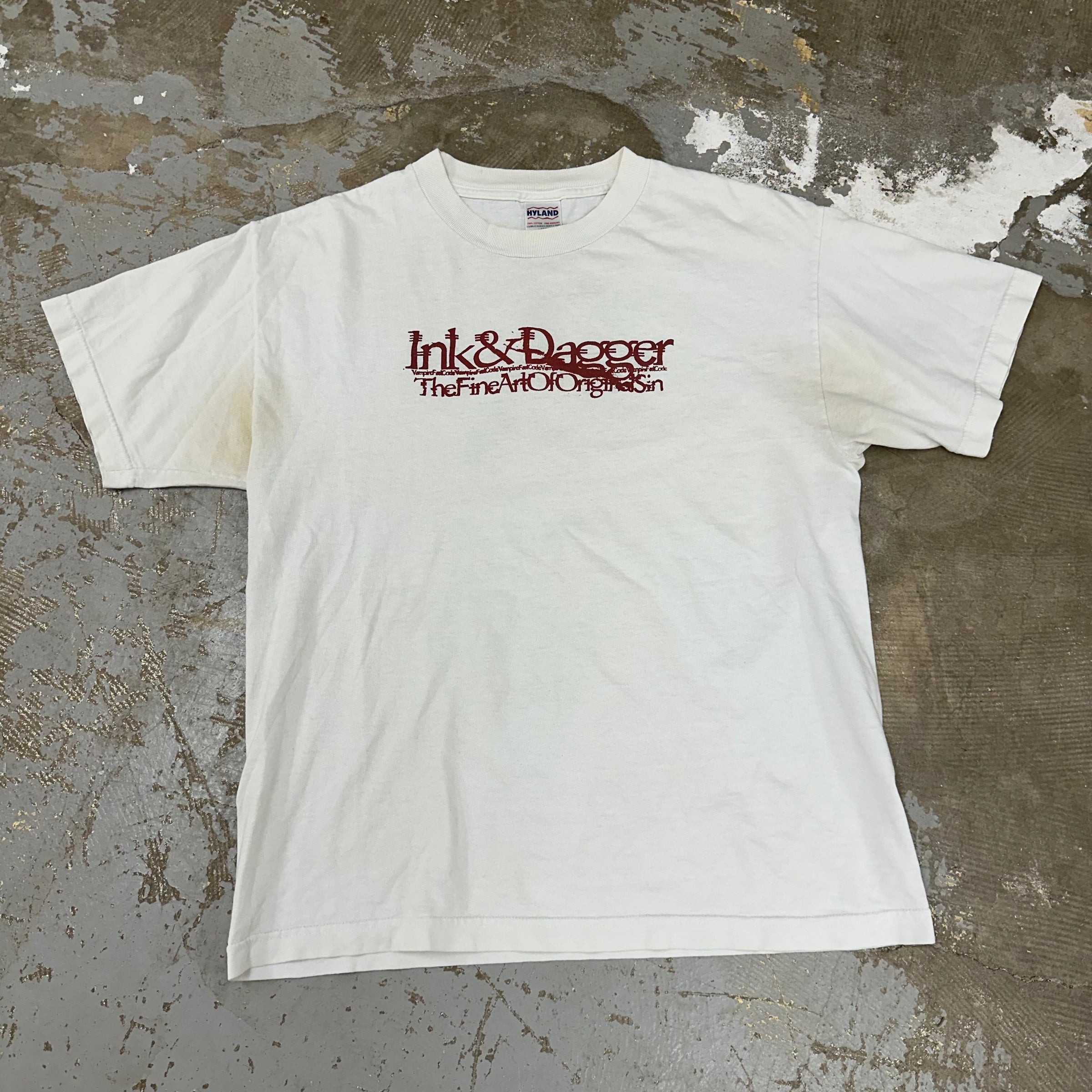 1998 Ink and Dagger “The Fine Art of Original Sin” Album T-Shirt Large