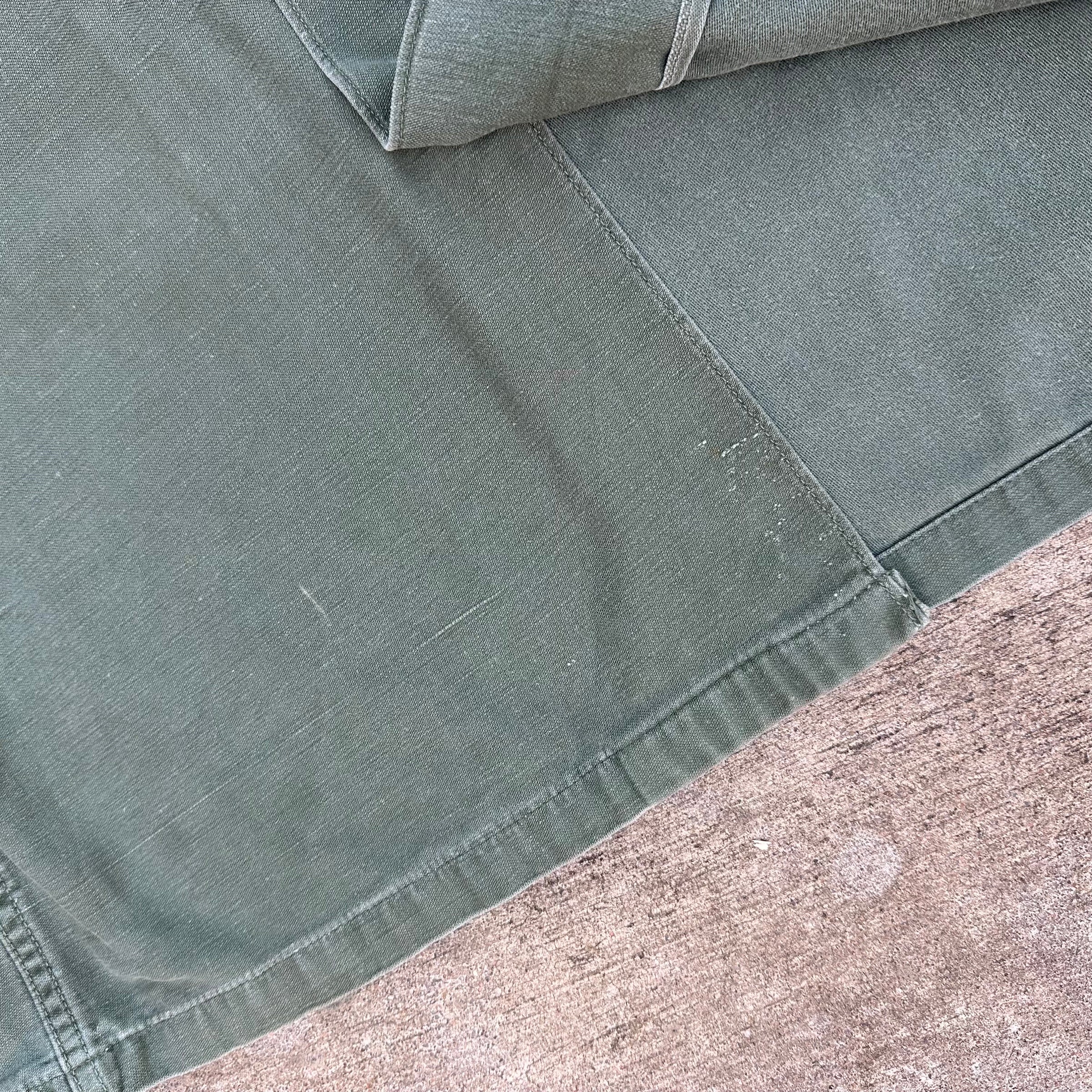 1960’s Vietnam War Chaplain Patched Fatigue Shirt Large