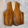 1950’s Levi’s Western Wear Shorthorn Sherpa Lined Suede Vest