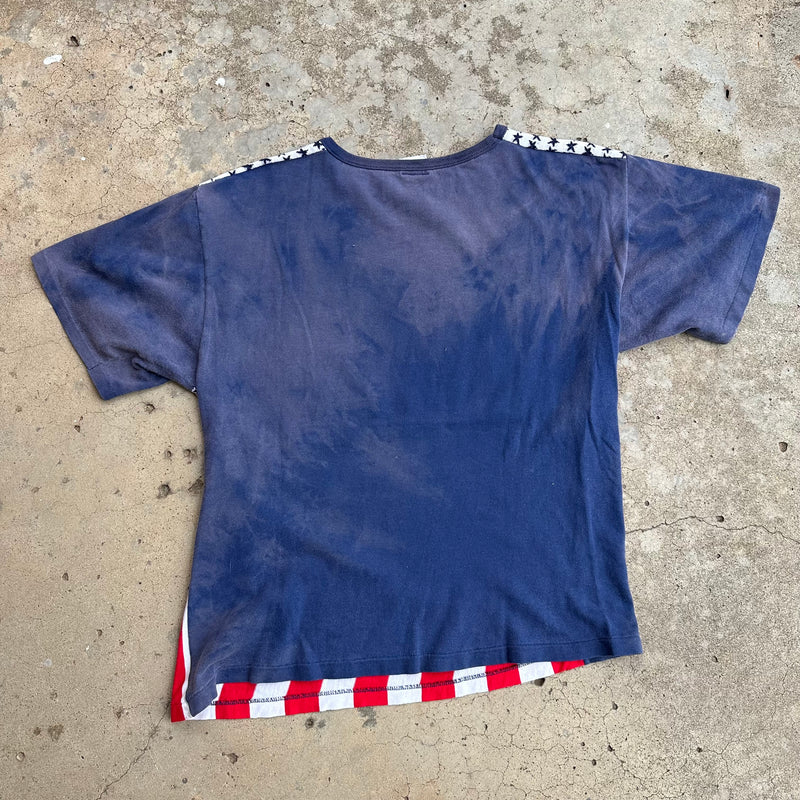 1960’s Leisurewear by Parkley Pop Art American Flag T-Shirt Small