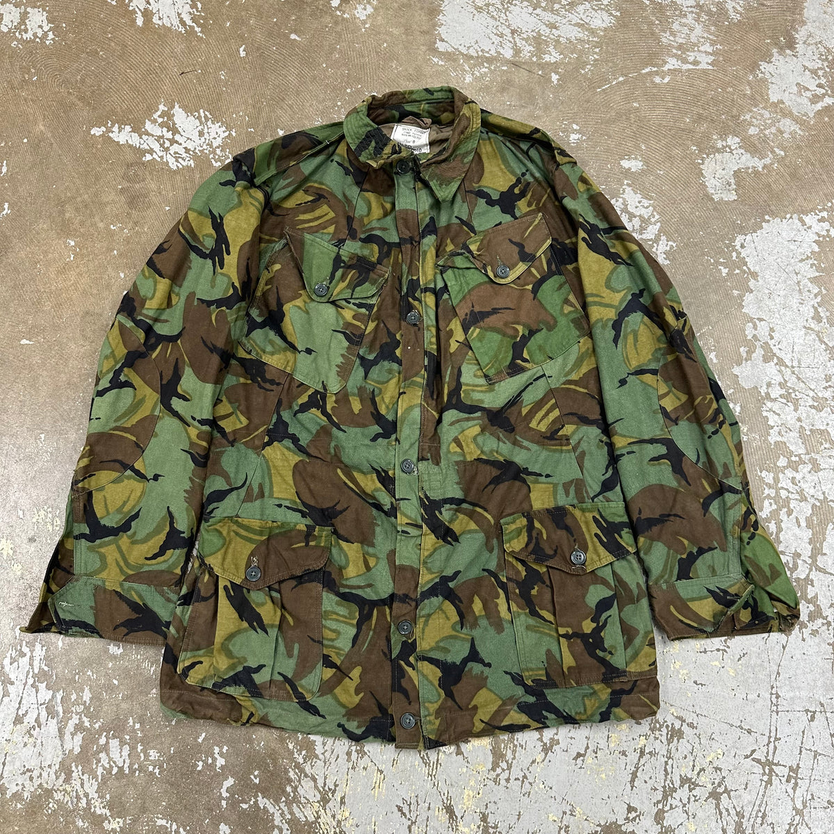 1960’s Deadstock British Military 1960 Pattern DPM Camo Combat Smock Size 8