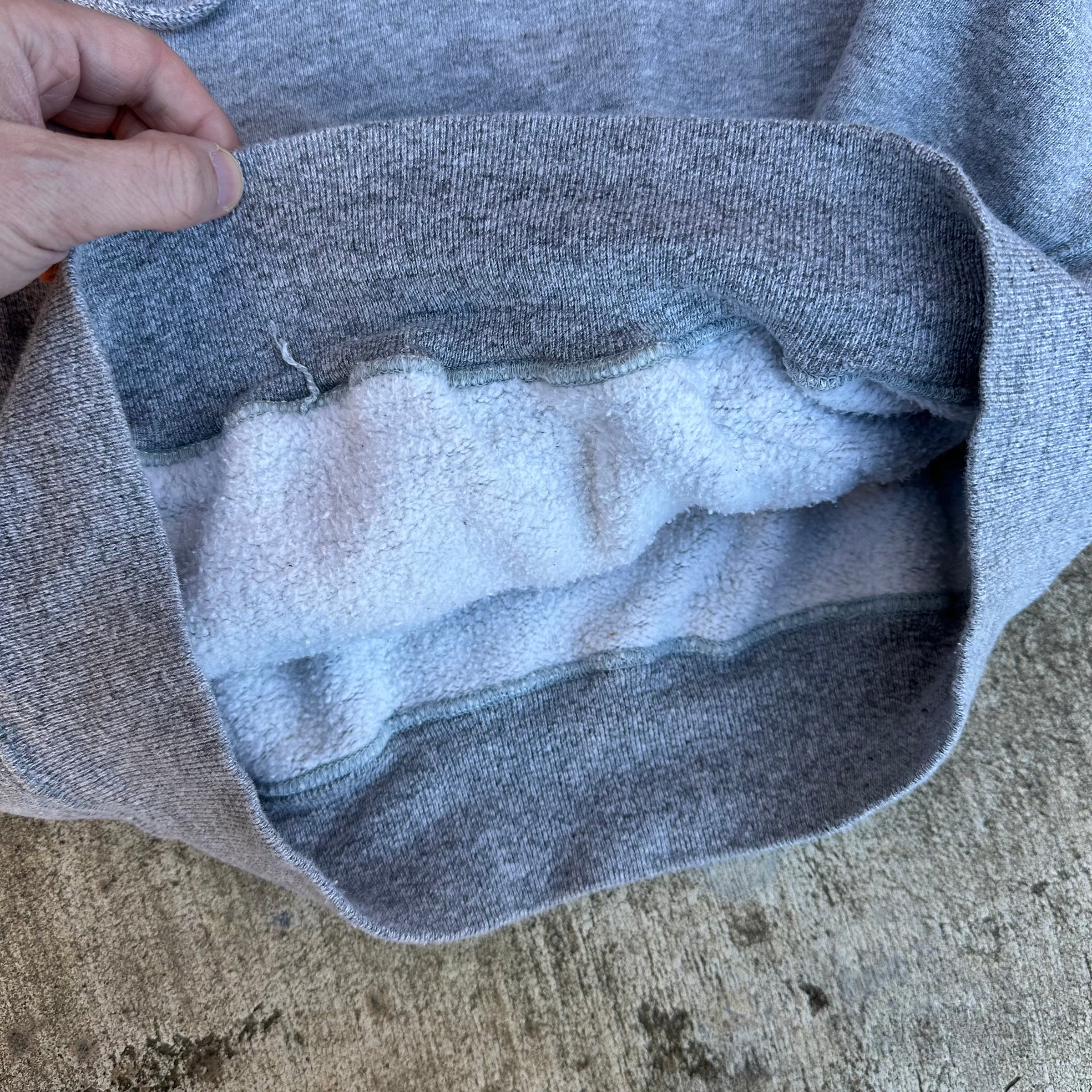 1950’s Heather Gray Hooded Sweatshirt Small