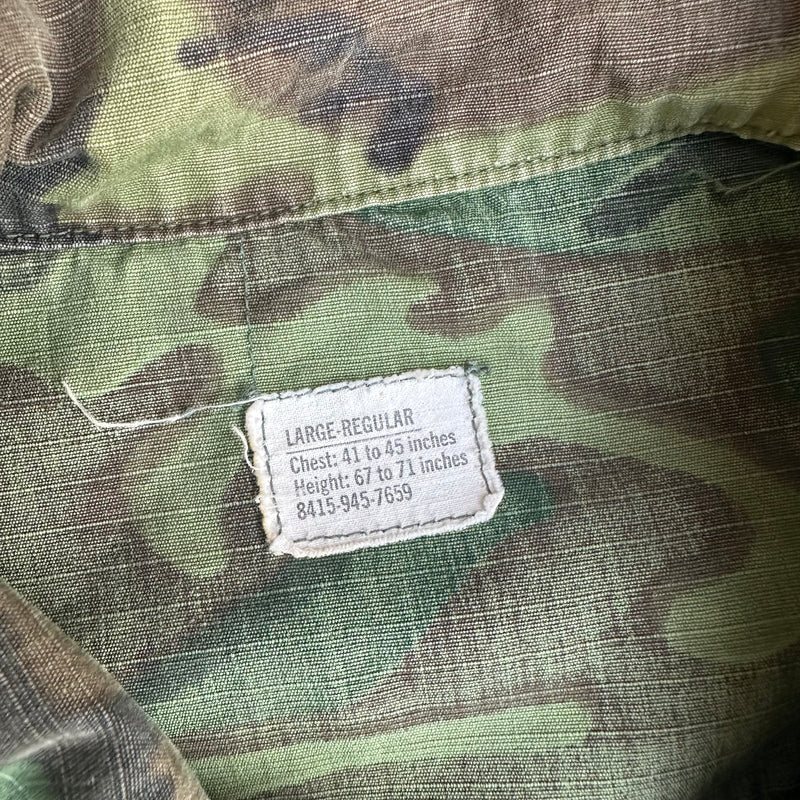 1960’s ERDL Camo Jungle Jacket Large Regular