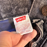 1980’s Levi’s Blanket Lined Black Denim Jacket Size Large