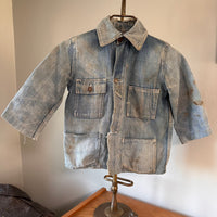 1930’s Baby Sized Railroad Button Denim Chore Jacket