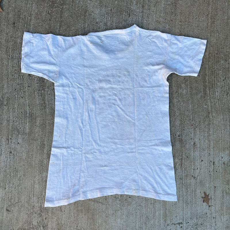 1940’s/50’s Thrashed Garfield School Flock Print T-Shirt XS