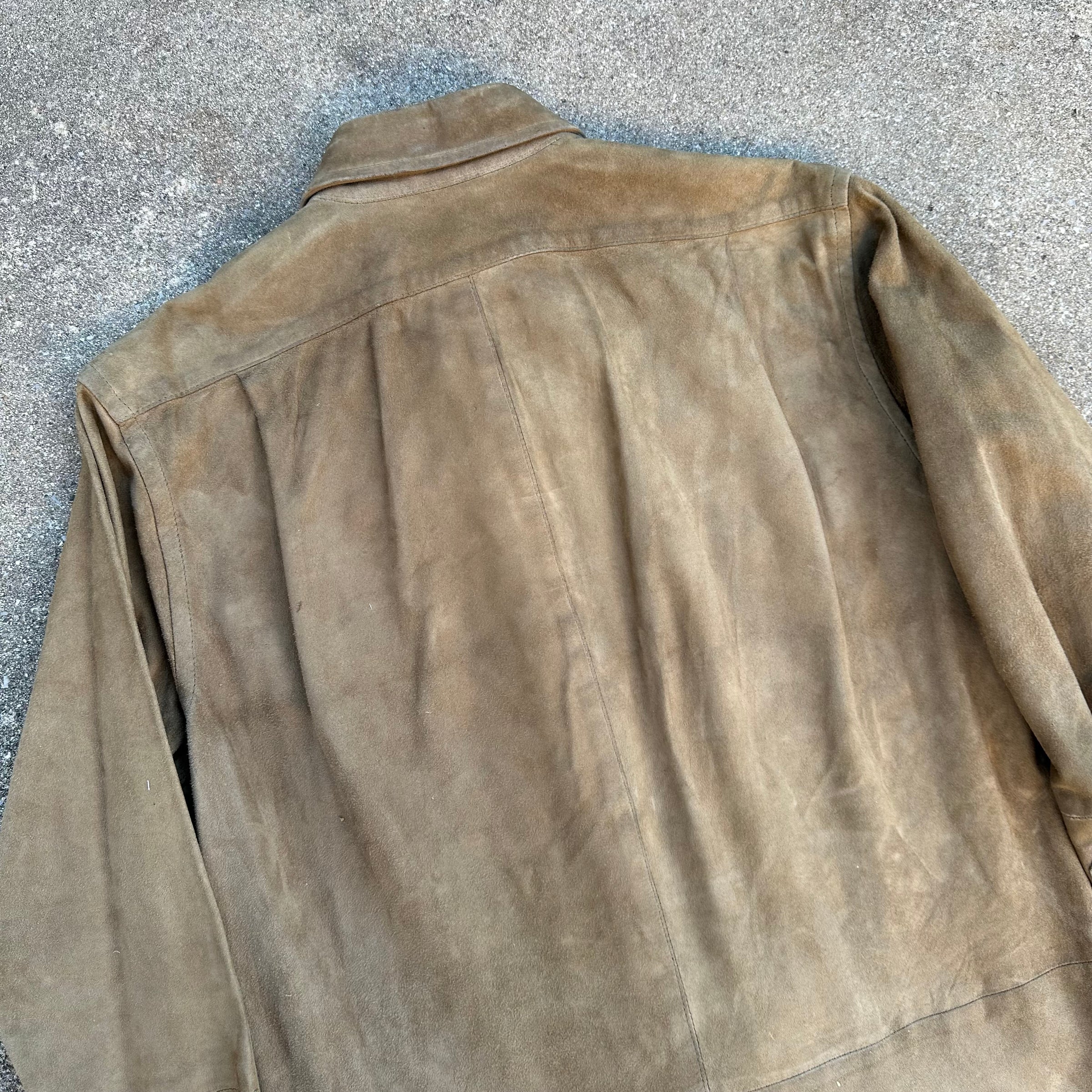 1980’s Polo Ralph Lauren Suede Leather Work Shirt Medium