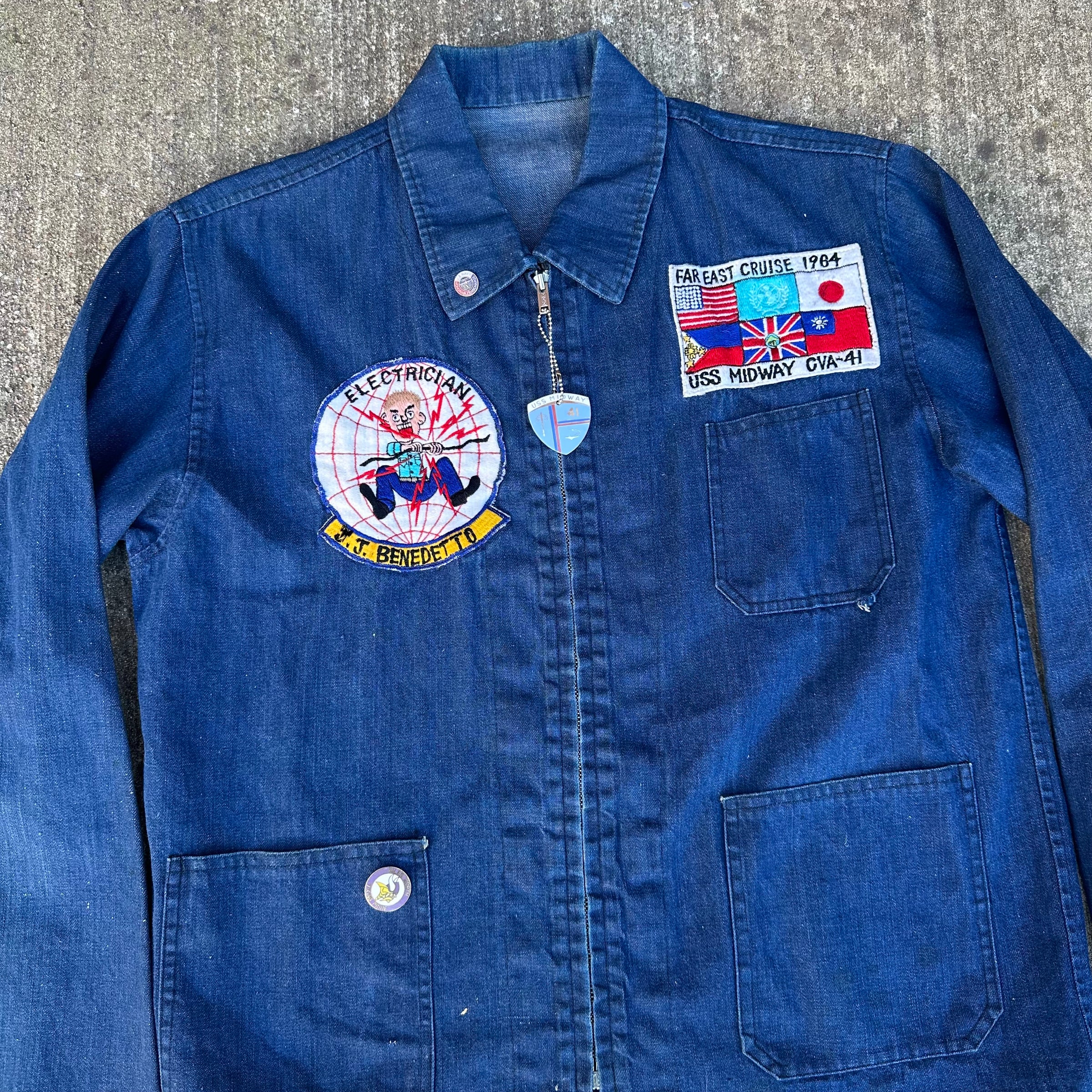 1960’s US Navy Denim Souvenir Jacket