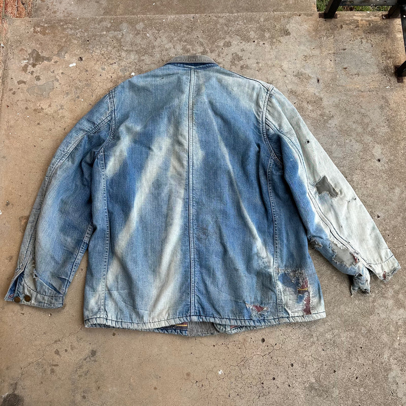 1950’s/60’s Fly’s Blanket Lined Denim Chore Jacket XL