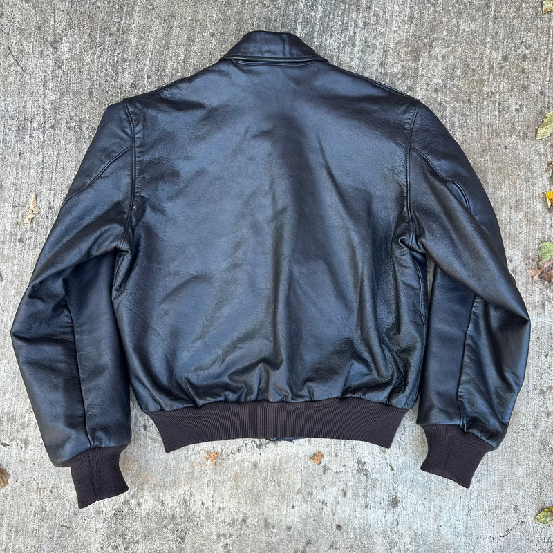 1980’s LL Bean A-2 Style Leather Jacket Size 42