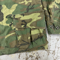 1960’s Vietnam War Poplin ERDL Camo Jungle Jacket Medium Regular