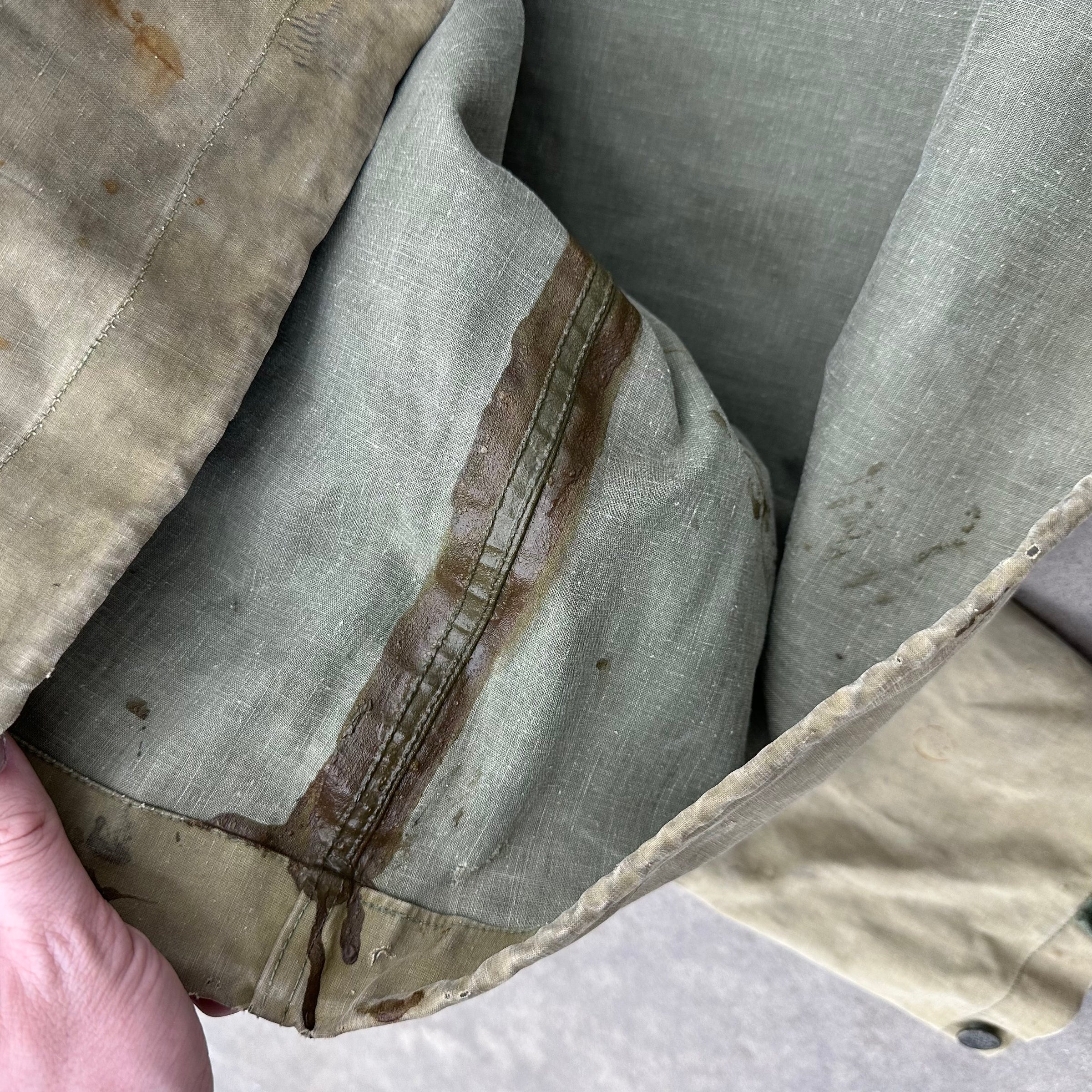 1940’s WWII USN Hook Clasp Foul Weather Parka 26” Chest