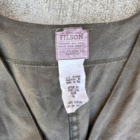 1990’s Filson Oil Tin Cloth Upland Vest Size Large