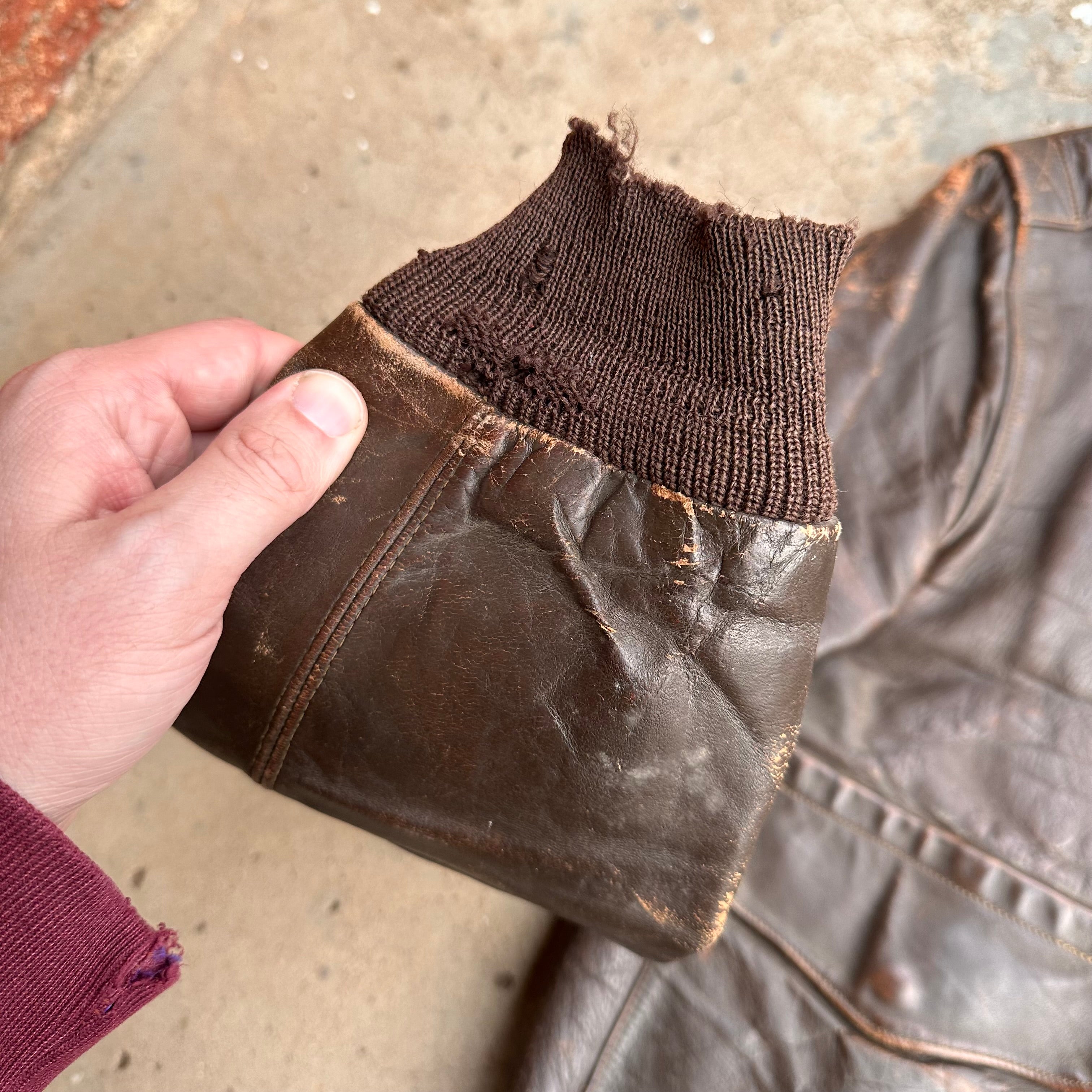 1940's Hercules Horsehide A-2 Style Leather Jacket – Little Chum