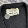 1960’s Arnold Palmer Robert Bruce Black Alpaca Cardigan Sweater Large