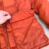 1970’s Eddie Bauer Orange Quilted Down Jacket Small