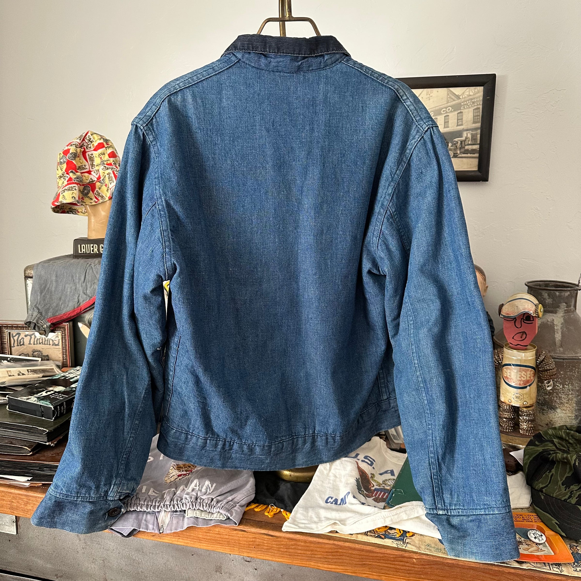 1960’s Dee Cee Blanket Lined Denim Work Jacket Size 38