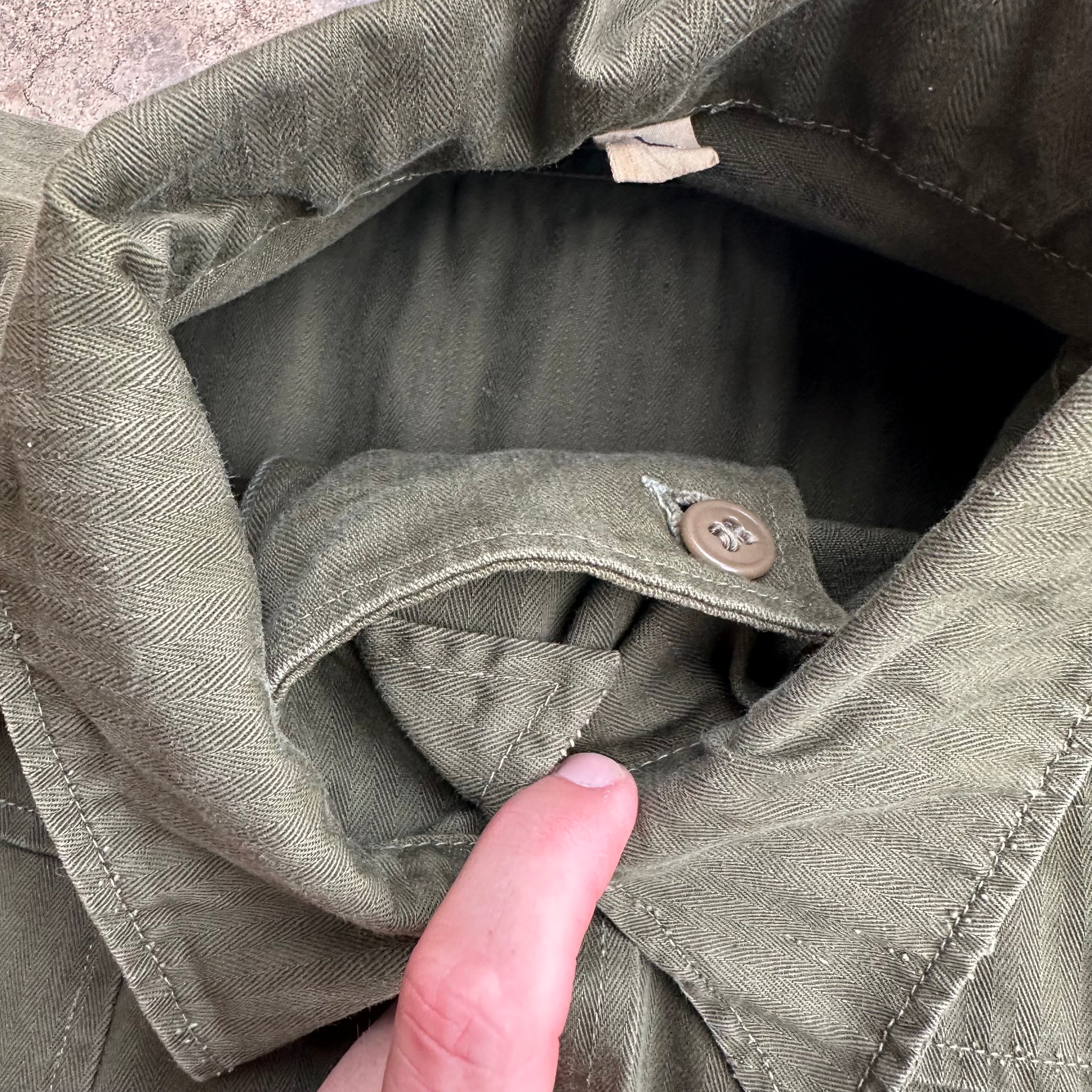 1940’s WWII Women’s Army Corps HBT Fatigue Shirt Large