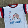 1970’s Champion Blue Bar USA Wrestling T-Shirt Small