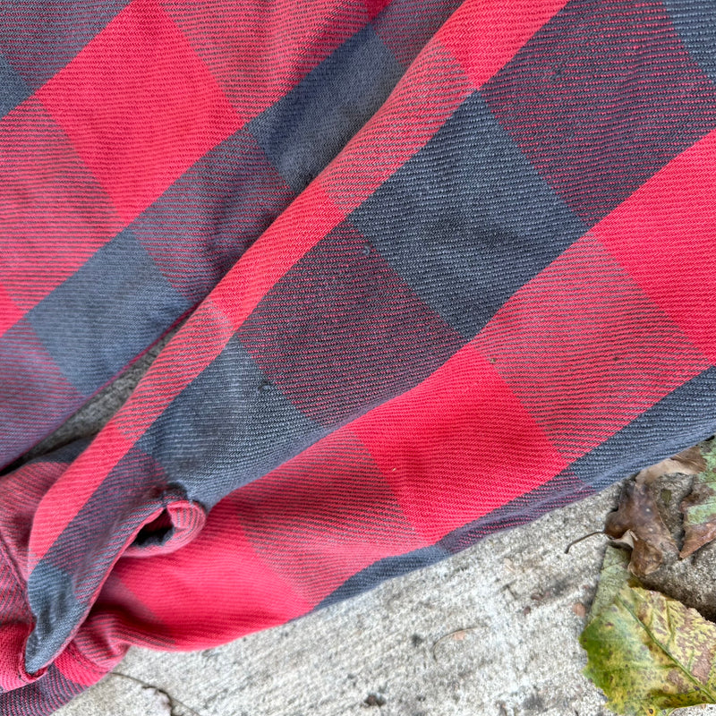 1980’s Five Brothers Plaid Cotton Flannel Shirt Medium