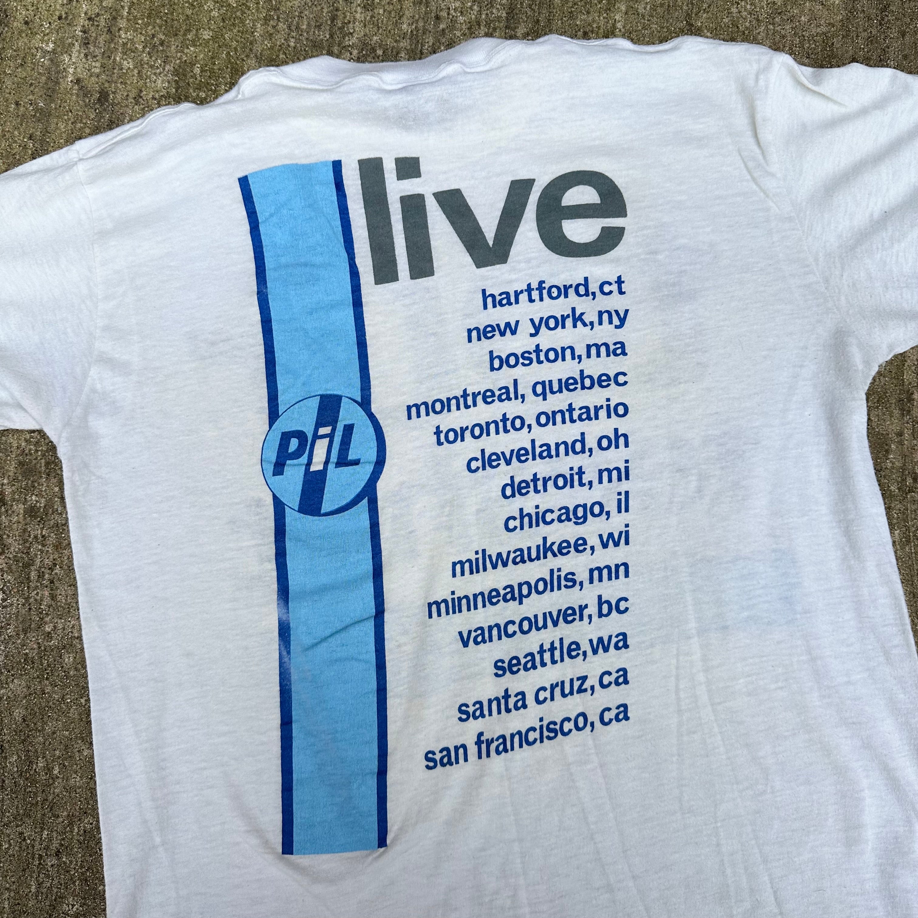 1986 Public Image Limited Tour T-Shirt Small – Little Chum Vintage
