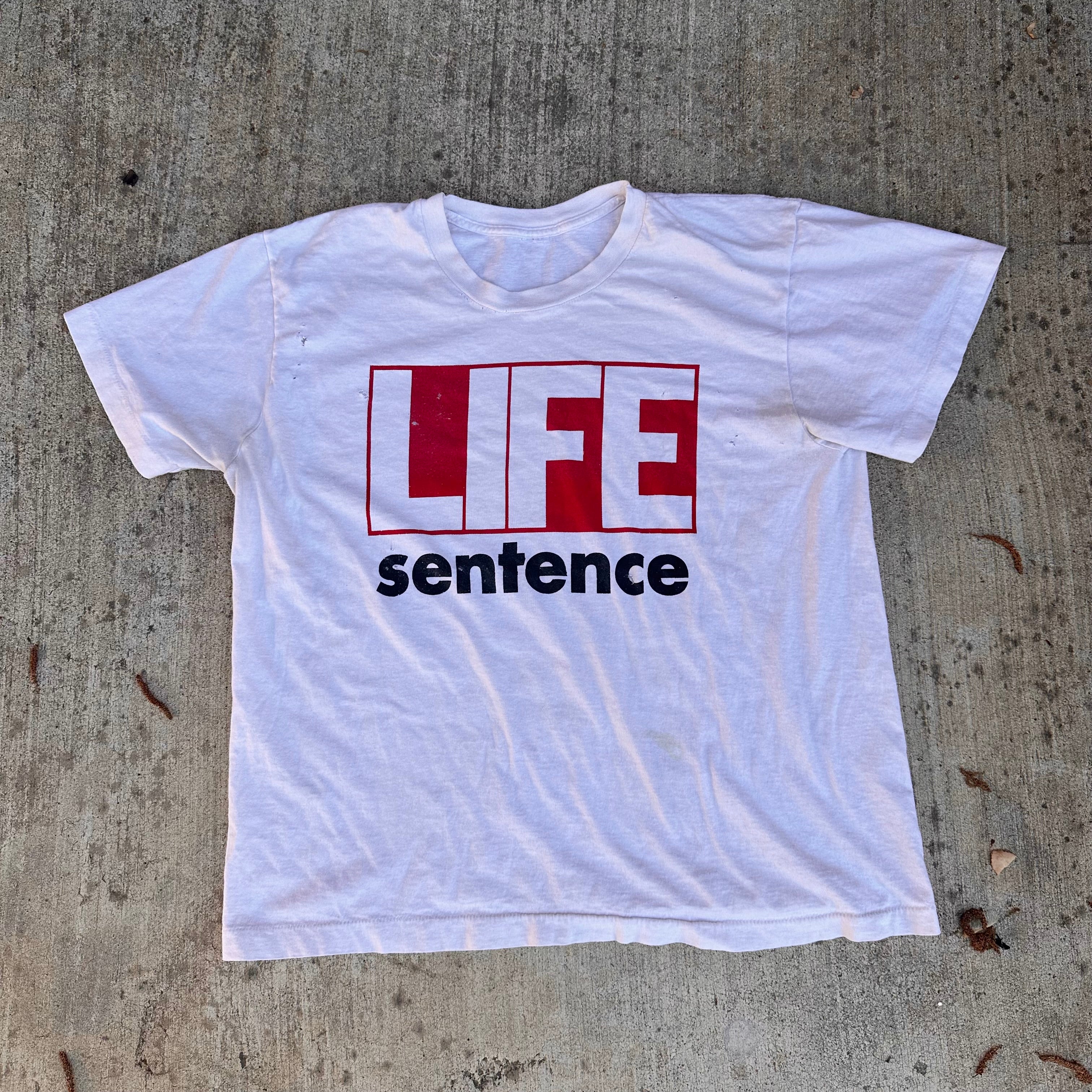 1980's Life Sentence Band T-Shirt Large – Little Chum Vintage