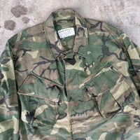 1960’s Vietnam War Poplin ERDL Camo Jungle Jacket Medium Regular