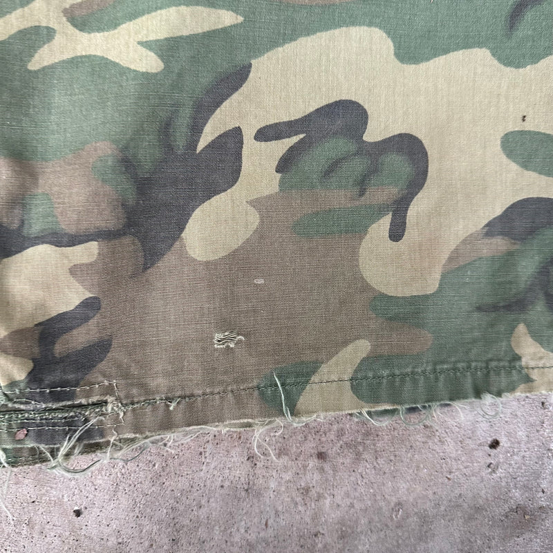 1960’s Vietnam War Poplin ERDL Camo Jungle Jacket Medium Regular