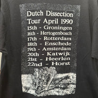 1990 Carcass Dutch Dissection Tour T-Shirt Large