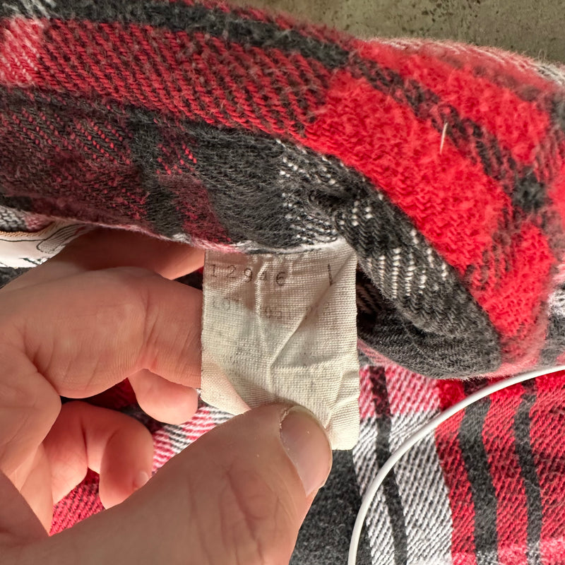 1980’s RedHead Plaid Cotton Flannel Shirt Large