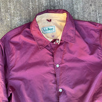 1980’s LL Bean Chamois Lined Nylon Coach Jacket Large