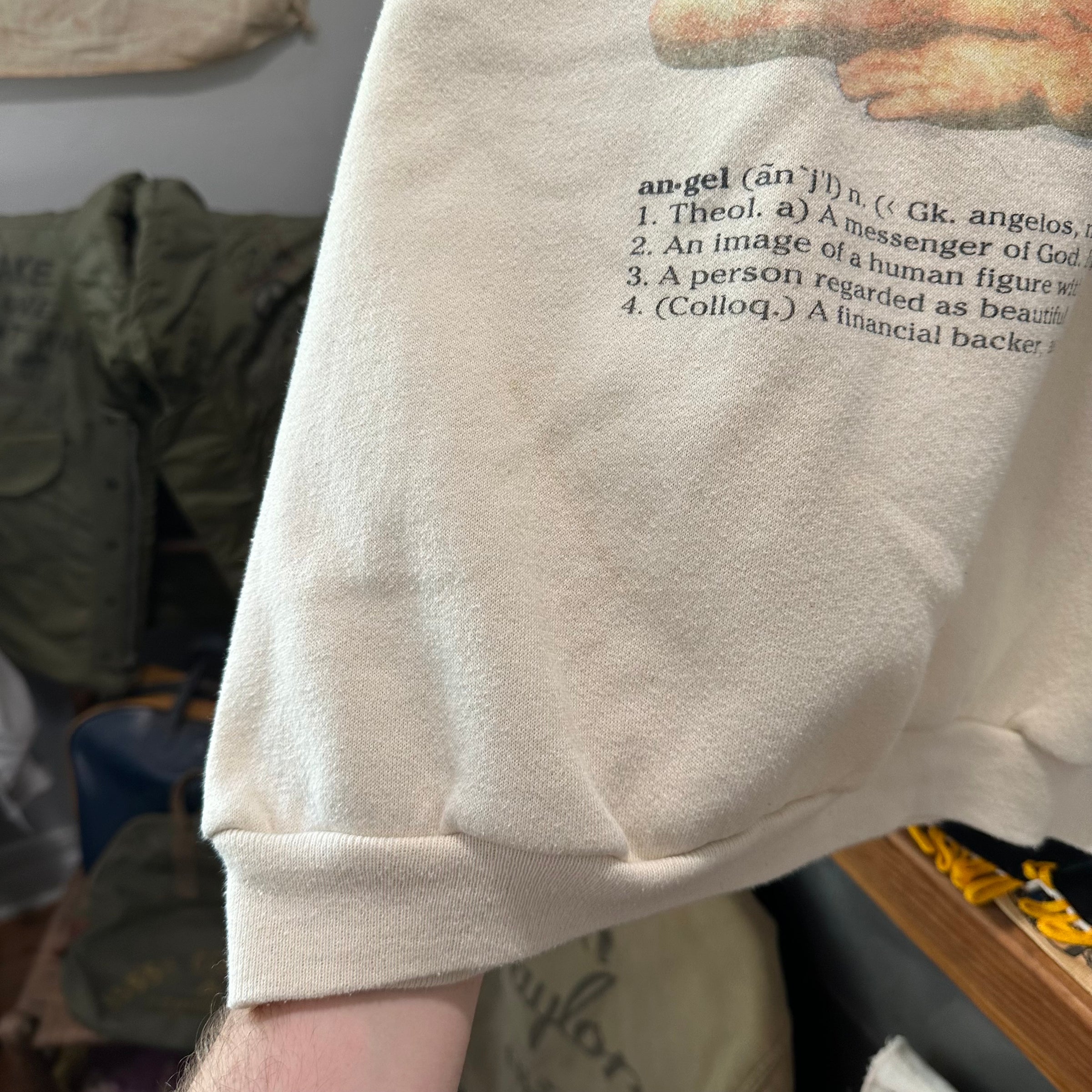 1980’s/90’s Guardian Angel Crewneck Sweatshirt Large