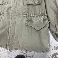 1940’s WWII Thrashed M-43 Field Jacket Size 42L