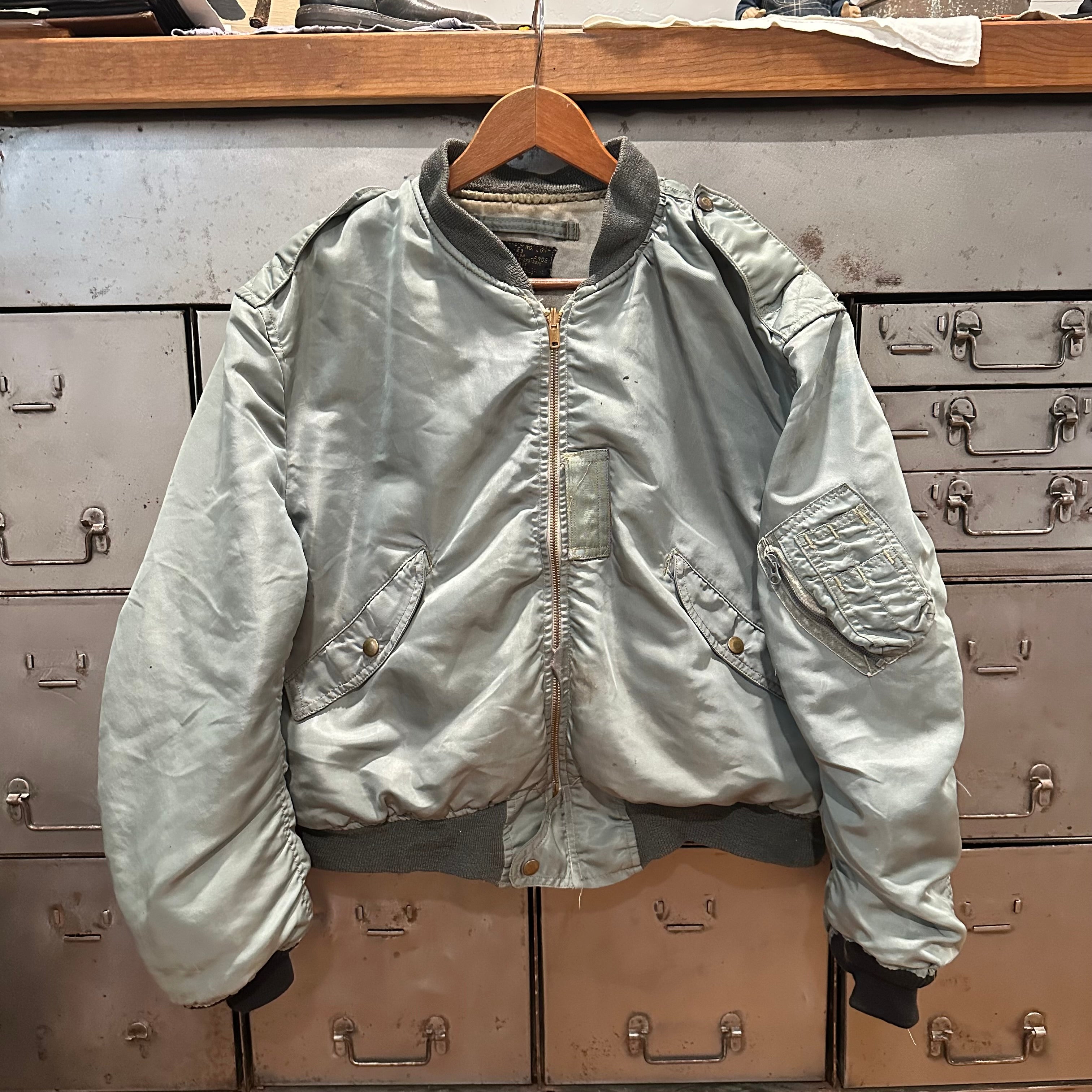 実物 USAF L-2B 50s Blue Anchor フライトジャケット 1950's Blue Anchor L-2B Flight Jacket Size Large – Little Chum Vintage